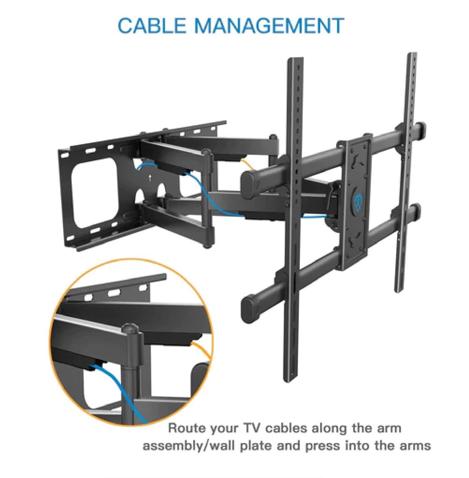 Rack TV – Soporte Móvil Giratorio para TV de 65" a 90"
